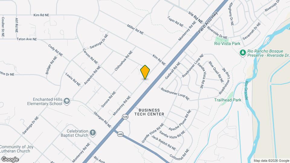 1416 Monterrey Rd NE Map and Location Details