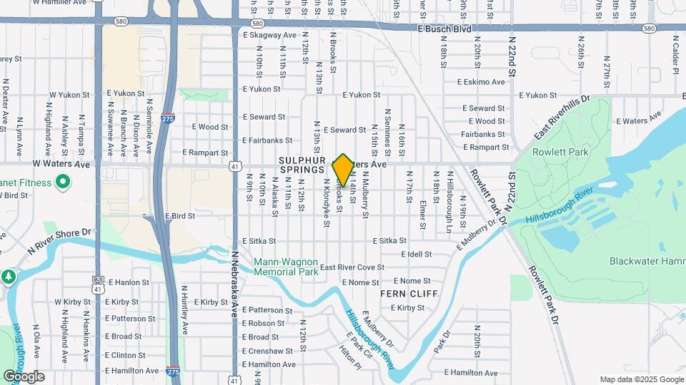 8217 N Brooks St Map and Location Details