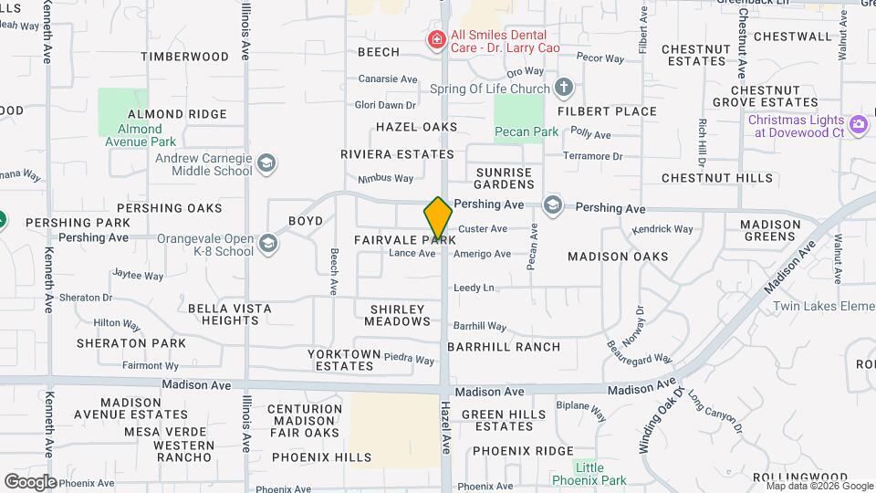 5639 Hazel Ave Map and Location Details