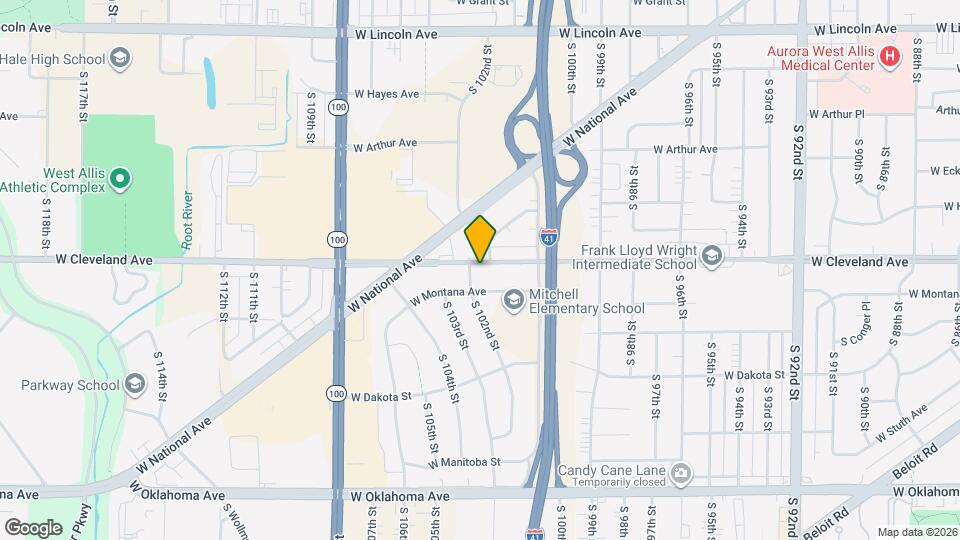 10165 W Cleveland Ave, Unit LOWER Map and Location Details