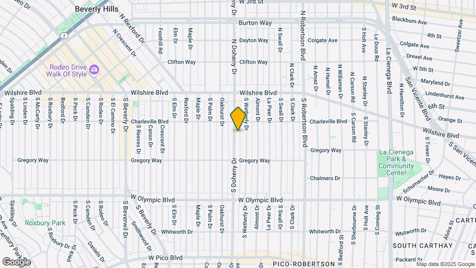 220 S Doheny Dr Map and Location Details