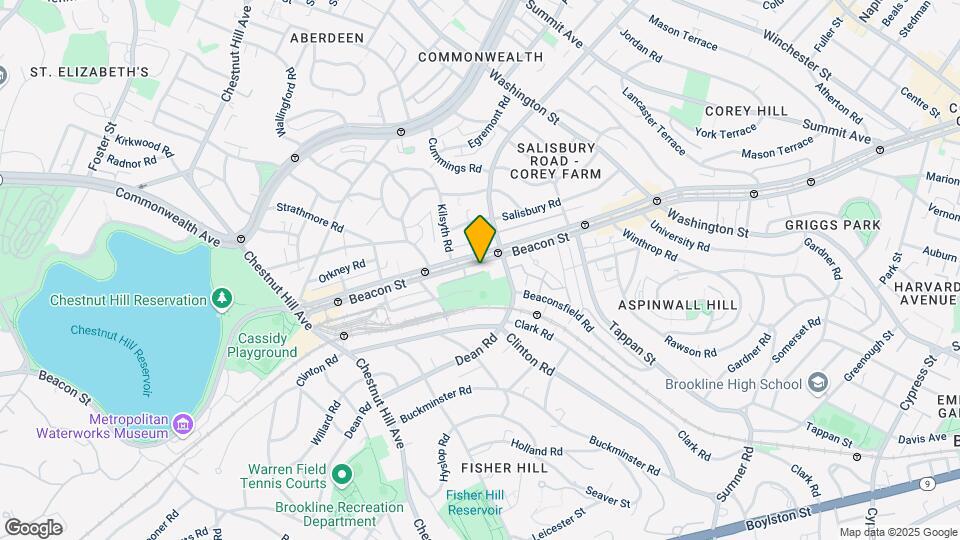 1793 Beacon St, Unit PH5 Map and Location Details