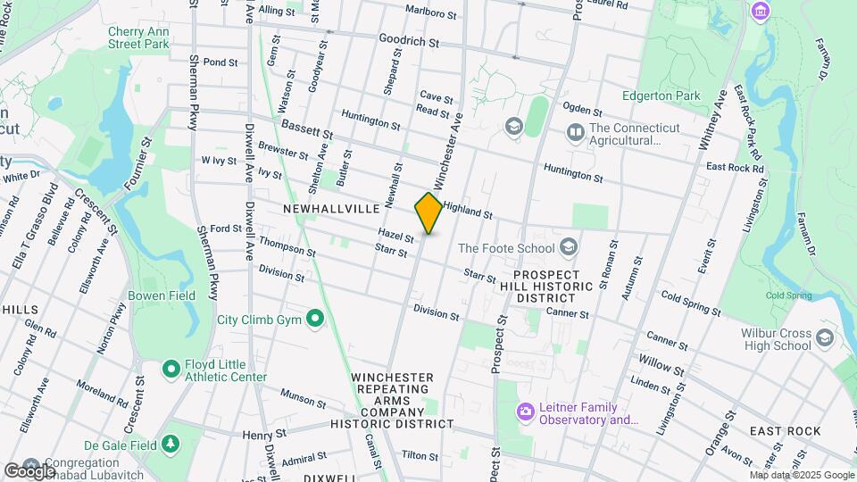 593 Winchester Ave Mapa y Detalles de la Ubicación