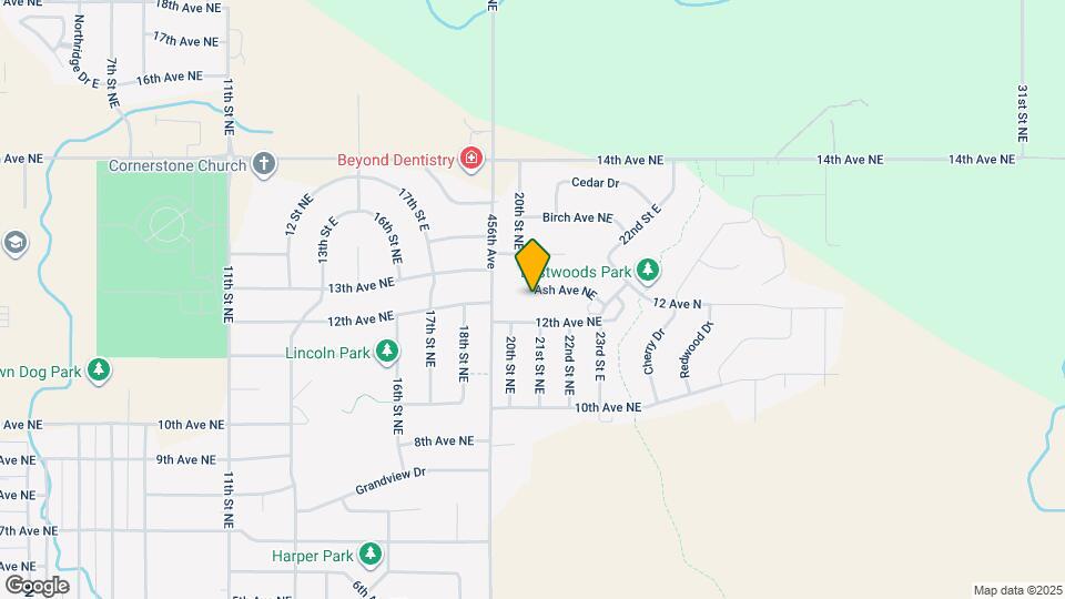 2010 Ash Ave NE Map and Location Details