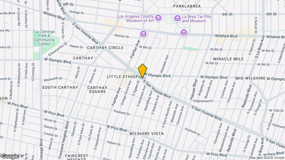 1066 S Genesee Ave Map and Location Details