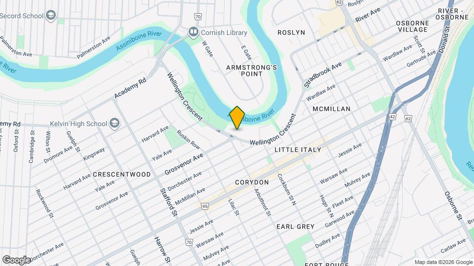 365 Wellington Cres Map and Location Details