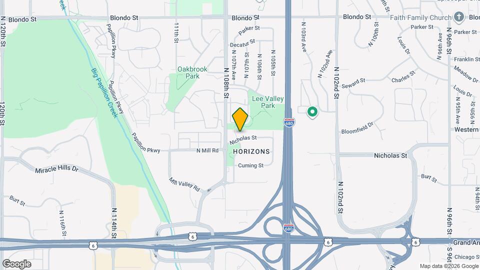 10636 Nicholas St Map and Location Details