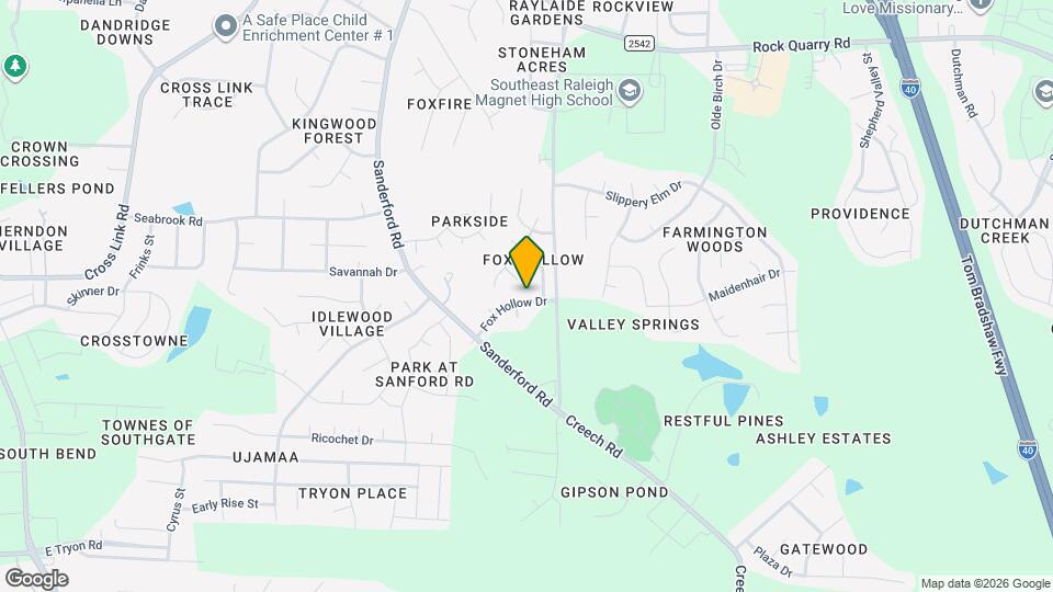 1807 Fox Hollow Dr Map and Location Details