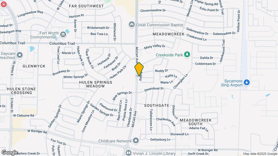8116 Raleigh Dr Map and Location Details
