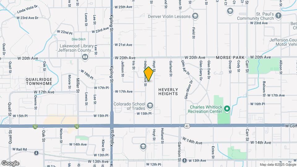 1822 Independence St Map and Location Details