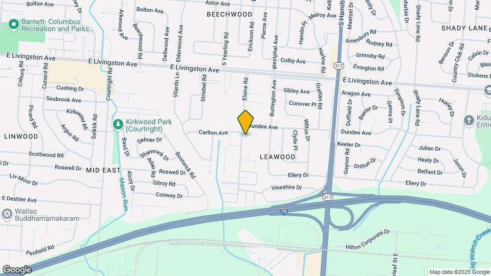 1618 Elaine Rd Map and Location Details