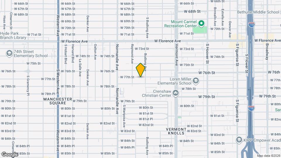 1216 W 77th St Map and Location Details