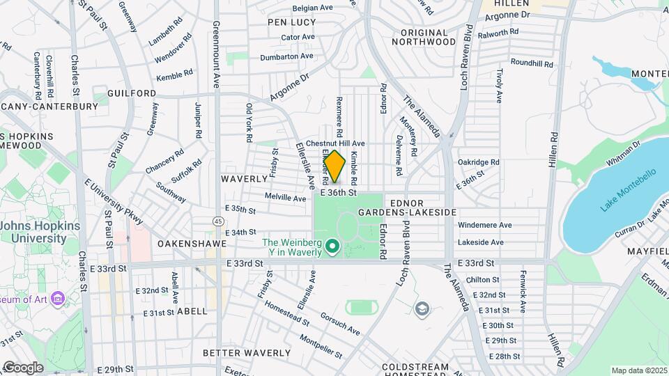 1012 E 36th St, Unit 3 Map and Location Details