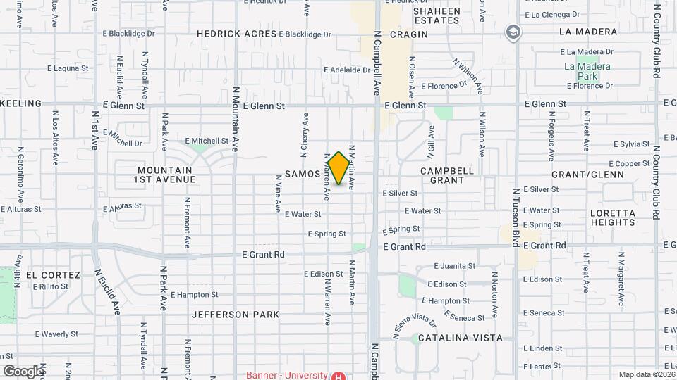 1721 E Silver St Map and Location Details