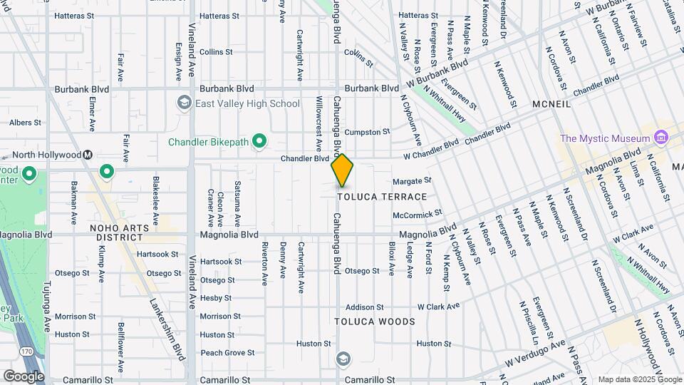 5306 Cahuenga Blvd Map and Location Details