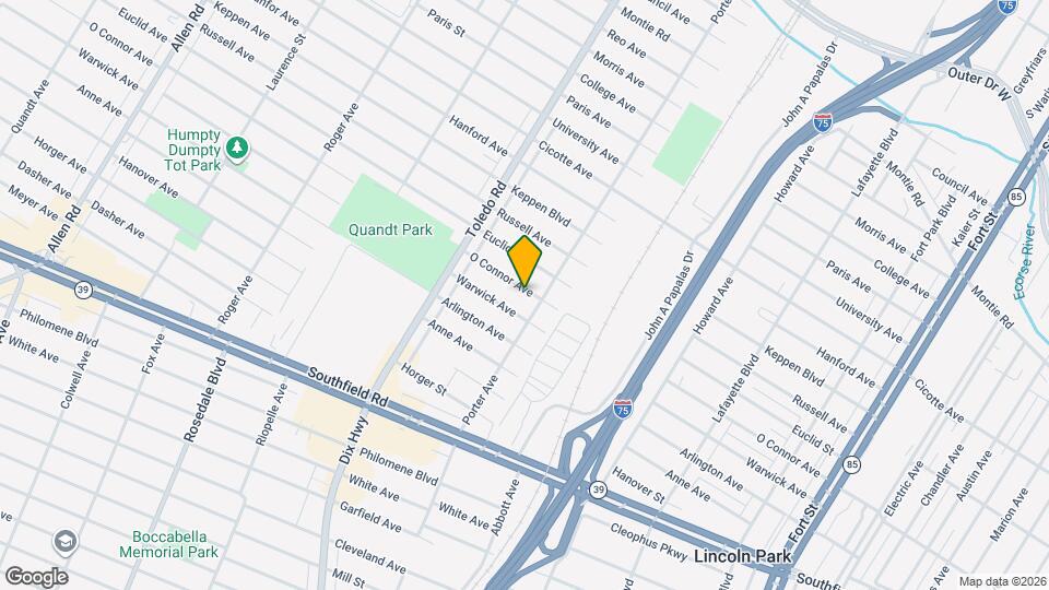 1825 O Connor Ave Map and Location Details