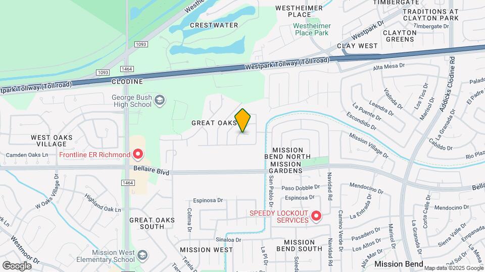 16419 Great Ridge Ct Map and Location Details