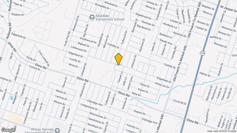 1808 Edgefield St Map and Location Details