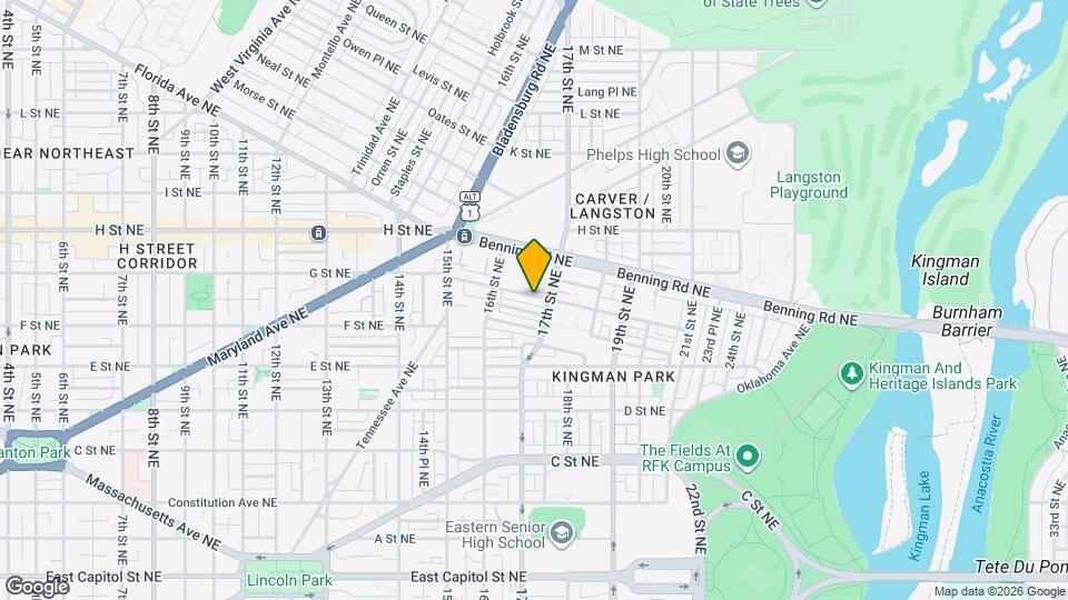 1651 Gales St NE Map and Location Details