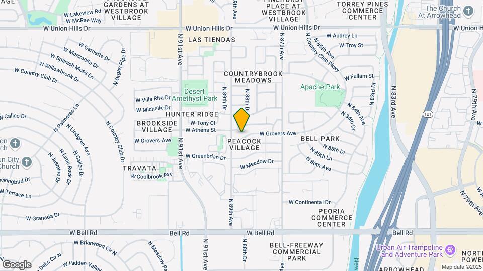 8842 W Grovers Ave Map and Location Details