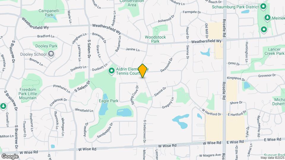 800 S Cedarcrest Dr Map and Location Details