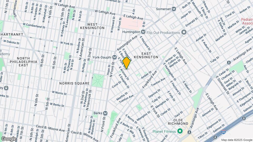 2016 E York St Map and Location Details