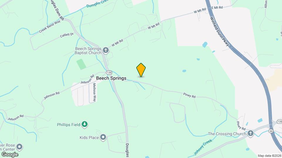 340 Piney Rd Map and Location Details