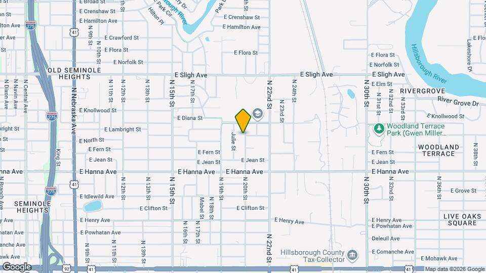 6410 N 20th St Map and Location Details