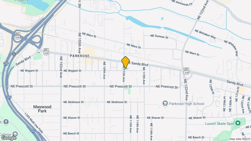 11206 NE Wygant St Map and Location Details