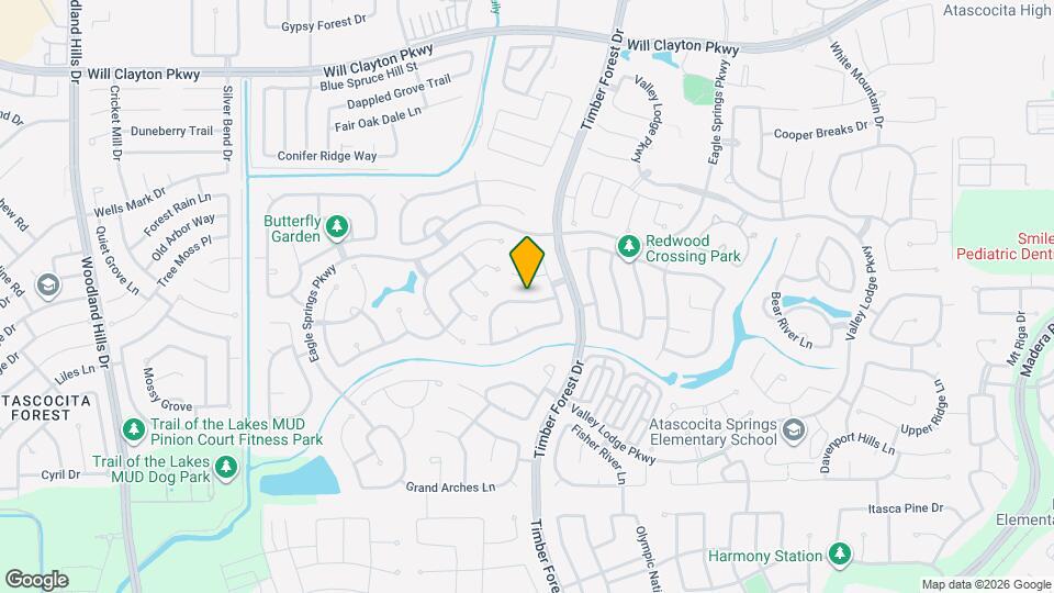 12323 Crescent Mountain Ln Map and Location Details