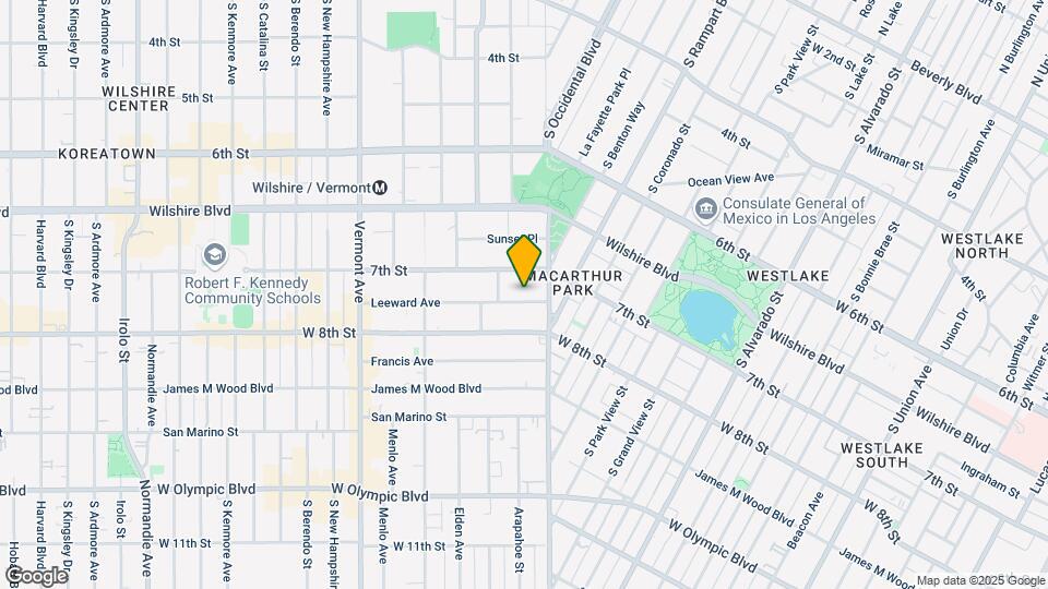 2833 Leeward Ave Map and Location Details