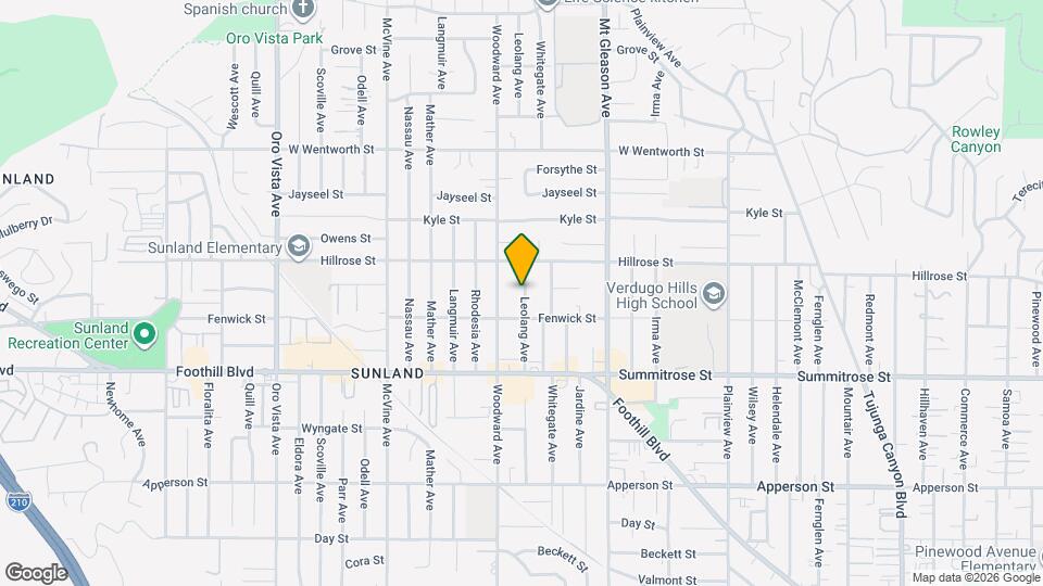 10635 LEOLAND Ave Mapa y Detalles de la Ubicación