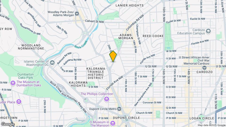 2022 Columbia Rd NW, Unit 615 Map and Location Details