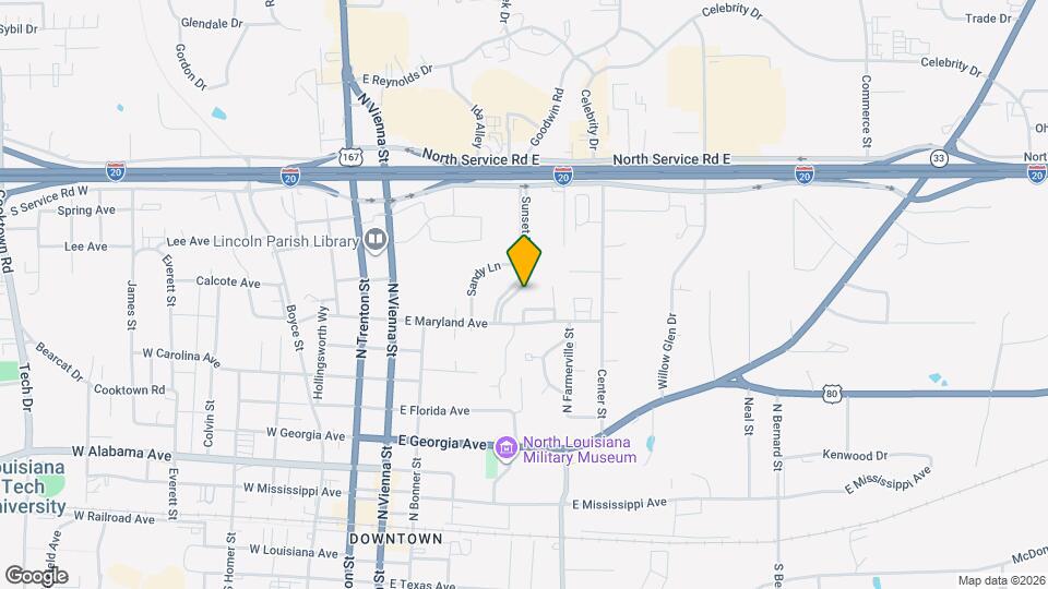 804 Sunset Blvd Map and Location Details