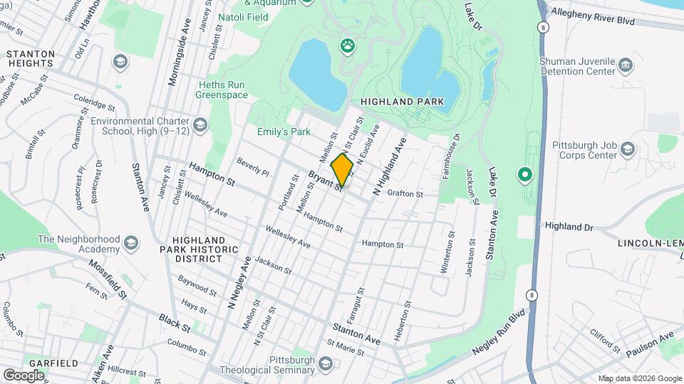 5822 Bryant St Mapa y Detalles de la Ubicación