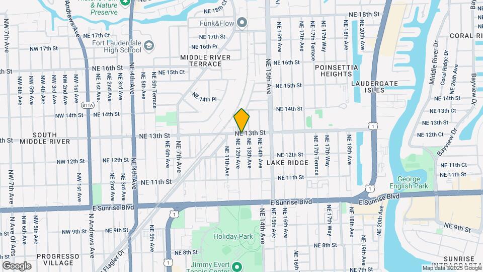 1240 NE 12th Ave Map and Location Details