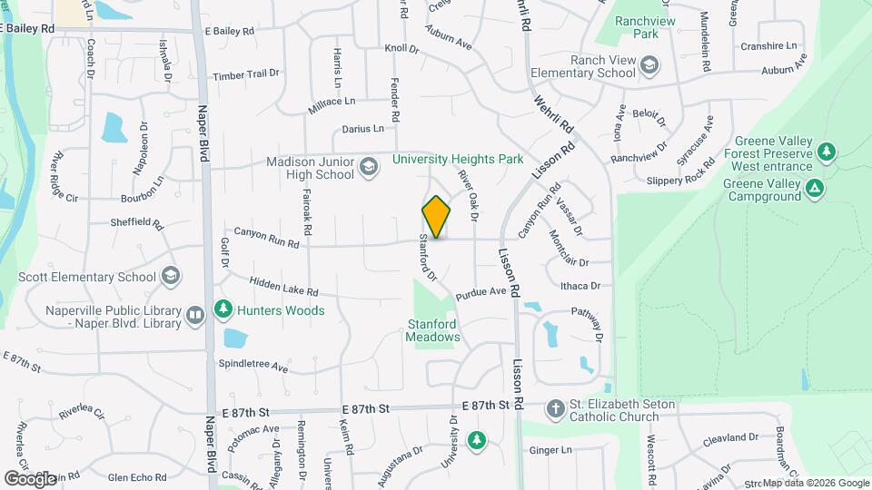 1306 Canyon Run Rd Map and Location Details