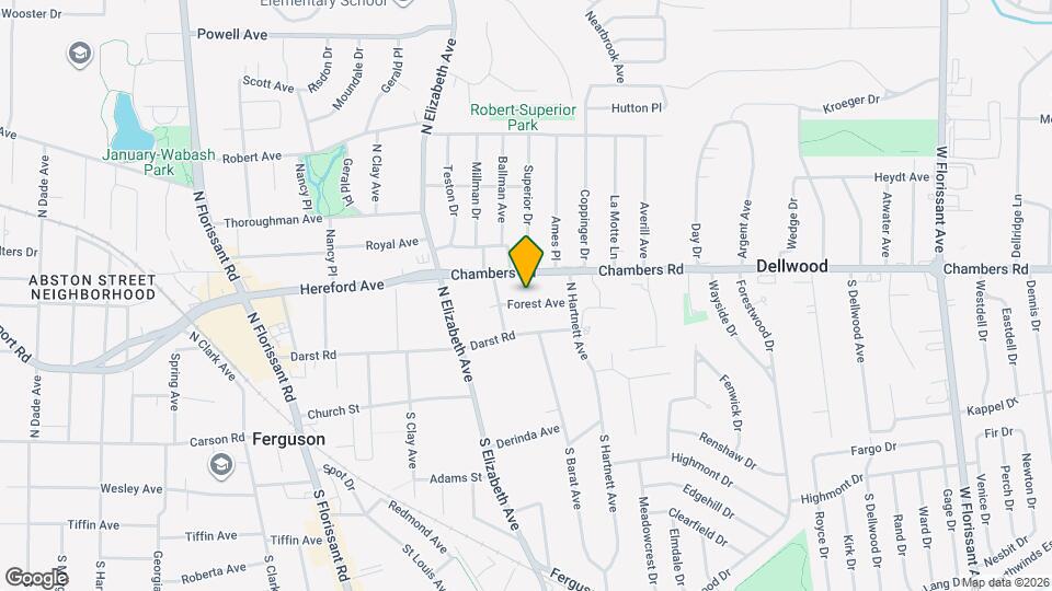 621 Forest Ave Map and Location Details