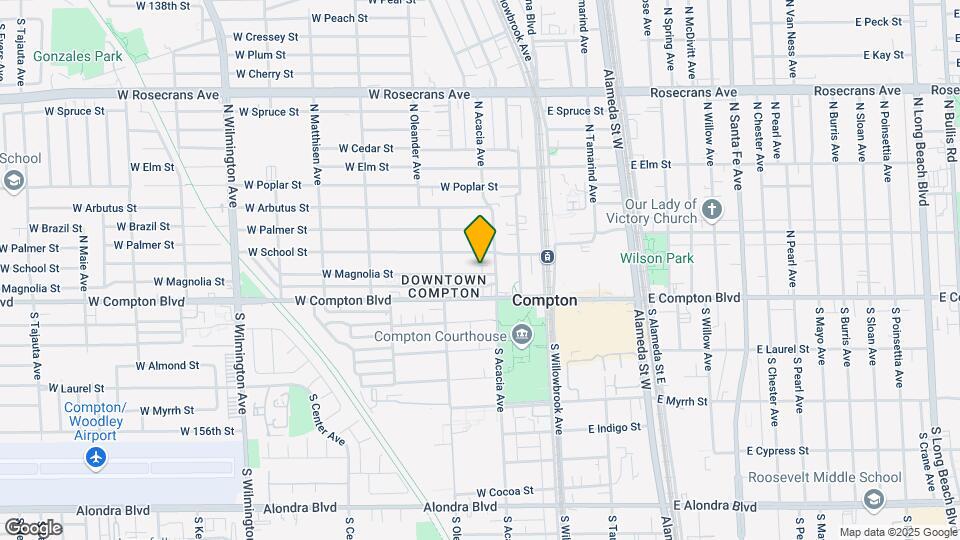 317 W Magnolia St Map and Location Details