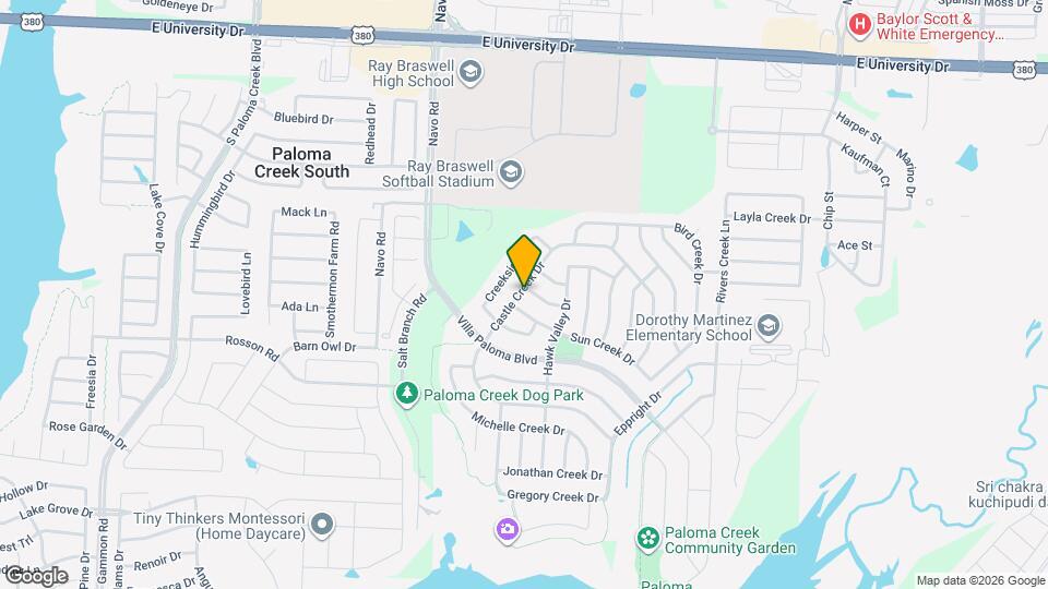 2100 Willow Creek Dr Map and Location Details
