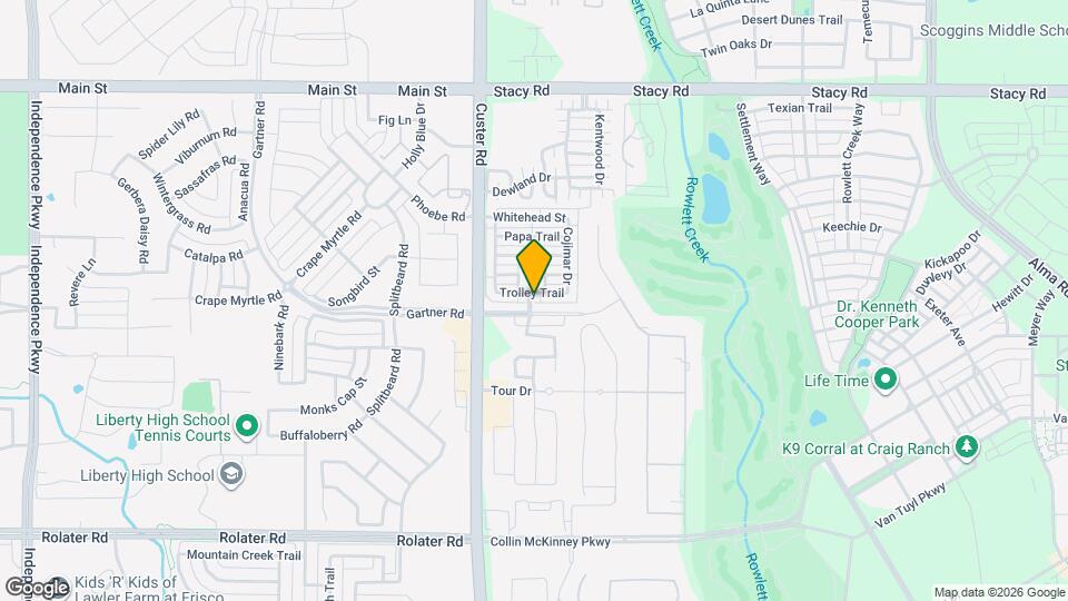 8709 Trolley Trail Map and Location Details