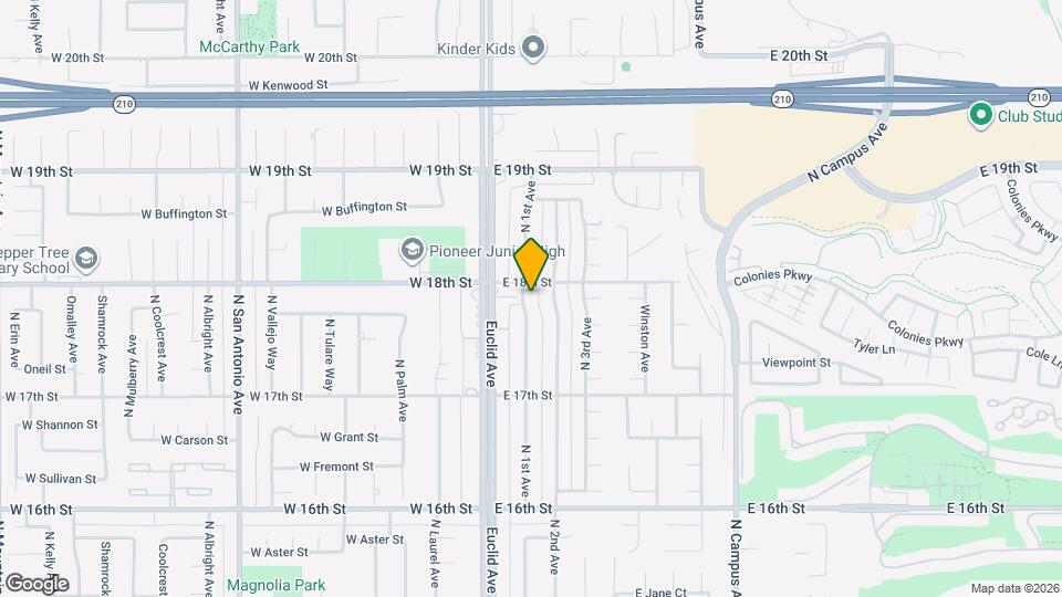 1784 N 1st Ave, Unit B Mapa y Detalles de la Ubicación