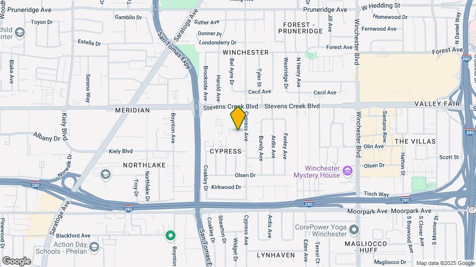 3518 Alden Way Map and Location Details