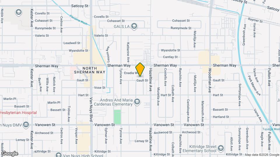 14141 Gault St Map and Location Details