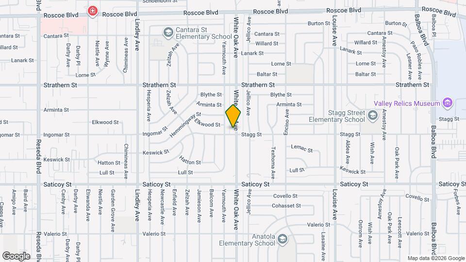 7803 White Oak Ave Map and Location Details