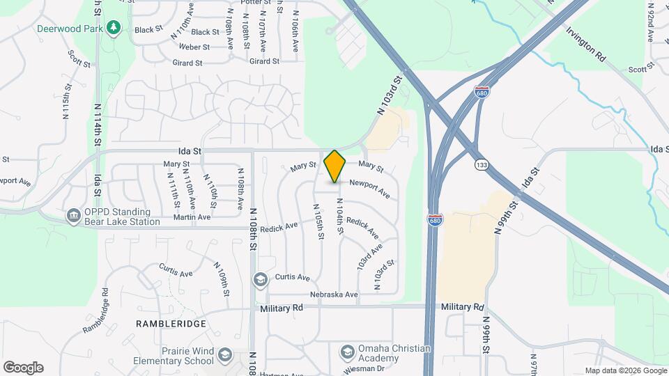 6704 N 104th St Map and Location Details