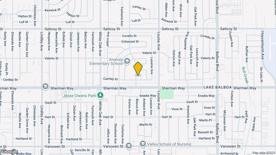 7236 Encino Ave Map and Location Details