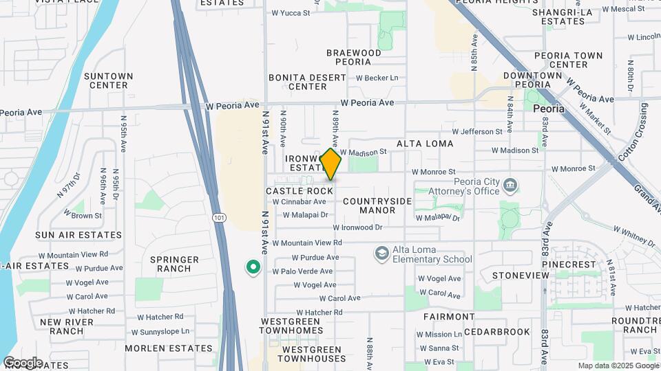 10100 N 89th Ave Mapa y Detalles de la Ubicación