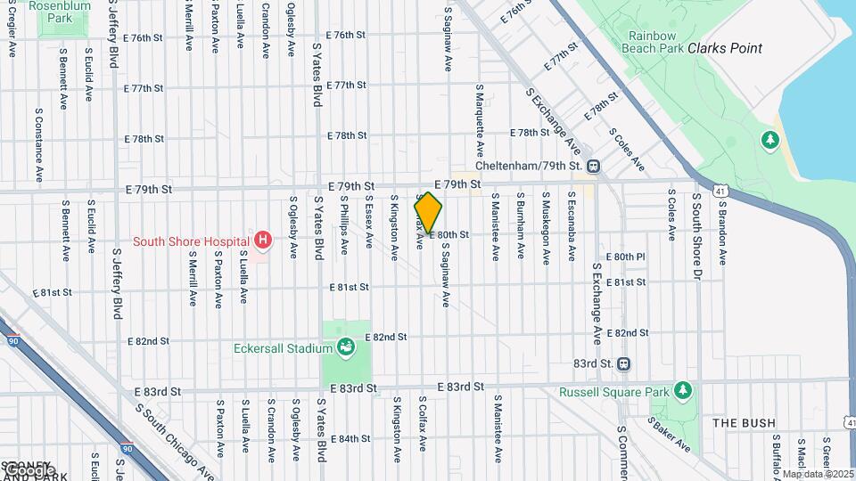 8001-8003 S Colfax Ave Map and Location Details