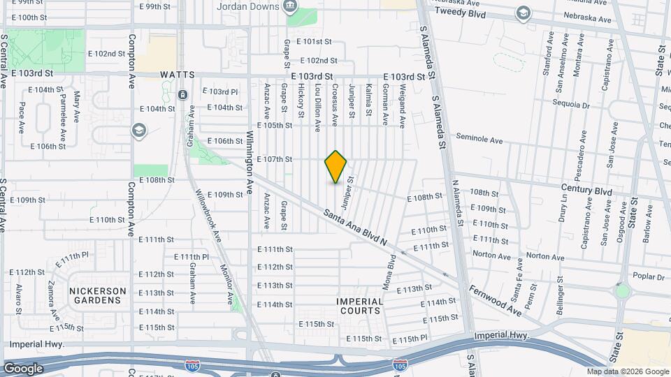 10820 Croesus Ave Map and Location Details